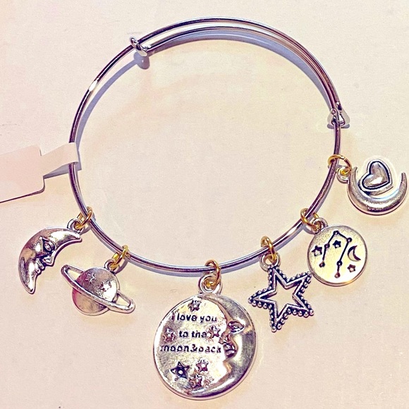 Jewelry - “Love You To The Moon” Silver Expandable Bracelet